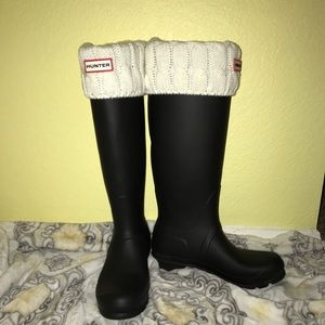 Black Matte Hunter Boots